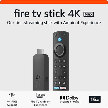 Fire Tv Stick 4k Max Streaming Control Voz Volumen Wi-fi 6